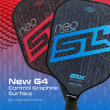 2024 SLK NEO 2.0 by Selkirk Pickleball Paddle Set | Pickleball Set of 2 Pickleball Paddles, 4 Pickleball Balls & Sling Bag | Graphite Face, SpinFlex Textured Surface | Built for Traction & Stability