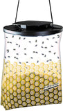 Flies Be Gone 300 Large Outdoor Fly Traps - Disposable Non Toxic Fly Catcher - Made in USA - Natural Bait Trap for Patios, Ranches. Easy to Use and Keeps Flies from Coming Indoors