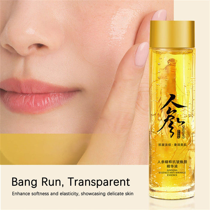 2pc Peptide Anti-Wrinkle Ginseng Serum, Hydration Ginseng Oil Essence Water, Ginseng Anti Wrinkle Serum, Ginseng Essence, Ginseng Serum for Tightening Sagging Skin Reduce Fine Lines