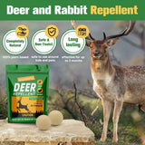 DALIYREPAL Deer Repellent Outdoor, Rabbit Repellent Outdoor for Yard Powerful, Deer Deterrent for Trees, 8 Balls/Bag Deer Repellent for Plants, Outdoor Deer Repellant Yard