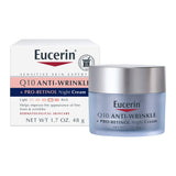 Eucerin Q10 Anti Wrinkle Face Cream Bundle, Day Cream and Night Cream For Face, 1.7 Ounce (Pack of 2)