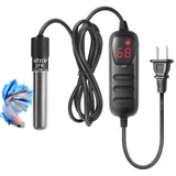 HITOP Mini Submersible Aquarium Heater - 25W 50W 100W 200W 300W Small Heater for Fish Tank 1-70 Gallon with Controller (25W)