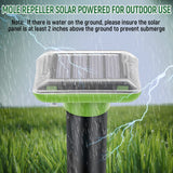Solar Mole Repellent Ultrasonic,2024 Newest Mole Vole Gopher Repellent Outdoor Solar Powered,Waterproof Mole Killer Traps for Yard, Effectively Repels Garden and Yard Voles,Snakes,Gophers,Green-2pc