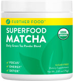 Further Food Premium Matcha Green Tea Powder USDA Organic Japanese Matcha Powder, Natural Energy + Focus + Boost Immune System, Antioxidant Plant-Based Detox Superfood (30 Servings)