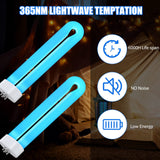 Zapper Light Bug Zapper Replacement Bulbs Insect Attracting Lamp FUL15W BL U Shaped Twin Tube Fluorescent UV Lamp 7.56 x 1.80 x 0.93 inch (White,4 Pieces)