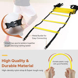 GHB Pro Agility Ladder Agility Training Ladder Speed 12 Rung 20ft with Carrying Bag