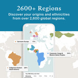 AncestryDNA Genetic Test Kit + 3-Month Ancestry World Explorer Membership: DNA Ethnicity Test, Find Relatives, Family History, Complete DNA Test, Ancestry Reports, Origins & Ethnicities, 1 Kit