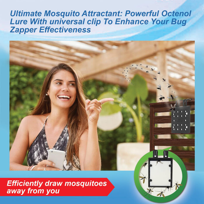 PIC Mosquito Octenol Lure 2pk- Octenol Mosquito Attractant for Bug Zapper - Mosquito Bait for Bug Zapper, Mosquito Zapper Indoor & Mosquito Zapper Outdoor - Mosquito Lure for Mosquito Killer