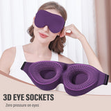 YIVIEW Sleep Mask for Side Sleeper, 100% Light Blocking 3D Sleeping Eye Mask, Soft Breathable Eye Cover for Women Men, Relaxing Zero Pressure Night Blindfold