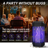 VANELC Bug Zapper Outdoor, Waterproof Electric Mosquito Killer, 4200V Mosquito Zapper Indoor Insect Fly Trap for Home Backyard Garden - 9.8 FT Length Cable