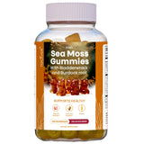 Irish Sea Moss Gummies– 120 Delicious Berry Vegan Seamoss Gummies with Burdock Root, Seamoss & Bladderwrack – Gummy Vitamins to Support a Healthy Thyroid, Gut & Immune – for Adults & Kids