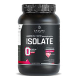 SASCHA FITNESS Hydrolyzed Whey Protein Isolate,100% Grass-Fed (2 Pounds, Strawberry)