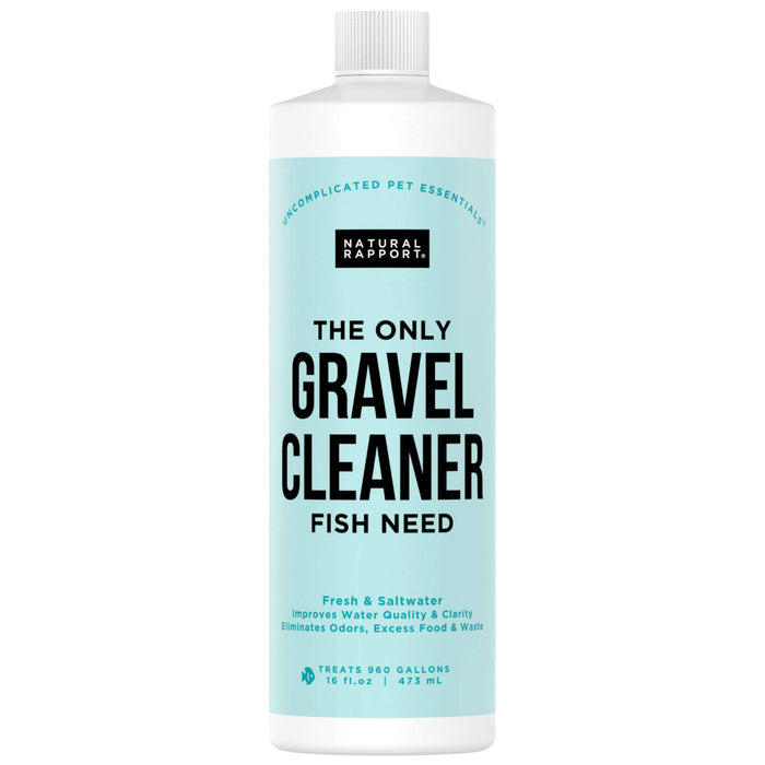 Aquarium Gravel Cleaner - Naturally Maintain a Healthier Tank, Reducing Fish Waste and Toxins (16 fl oz)