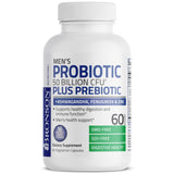 Bronson Men's Probiotic 50 Billion CFU Plus Prebiotic with Ashwagandha, Fenugreek & Zinc, Supports Healthy Digestion & Immune Function Non-GMO, 60 Vegetarian Capsules