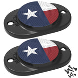 GMW Gun Magnet Mount [2-Pack] | 30 lbs. Rating Magnetic Gun Mount | HQ Rubber Coated Gun Magnet for Vehicle, Desks, Safes, and Walls | Concealed Gun Holder for Handgun (Texas Flag)