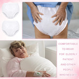 Weewooday 10 Pcs Adult Plastic Pants Fit for Use with Diapers Waterproof Incontinence Underpants EVA Pull on Cover Pants Leak Proof Washable Incontinence Pants for Men Women Elderly, White (XX-Large)