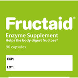 Fructaid Enzyme Supplement – 90 Capsules, so That You can Enjoy Fruits, Fruit Juices, Soft Drinks, and Sweets Again, Dietary Supplement, Gluten-Free, Lactose-Free