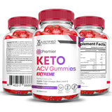 Premier Keto ACV Gummies Extreme 2000MG Premier Keto Gummies Apple Cider Vinegar Formulated with Pomegranate Beet Juice Powder B12 Vegan Non GMO 60 Gummys