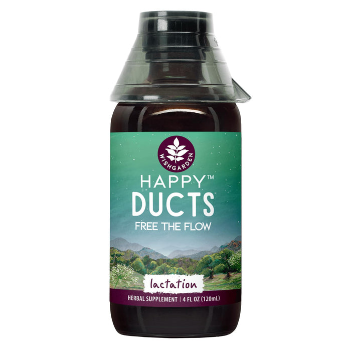 WishGarden Herbs Happy Ducts Lactation Support - Clogged Milk Duct Relief Supplement, Herbal Breastfeeding Support Supplement Tincture for Breast Engorgement Relief and Clogged Milk Ducts, 4oz