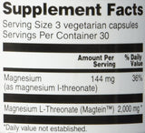 Vitacost Magtein Magnesium L-Threonate -- 2010 mg - 90 Vegetarian Capsules