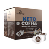 Rapidfire French Vanilla Ketogenic High Performance Keto Coffee Pods, Supports Energy & Metabolism, Weight Loss, 16 Single Serve K Cup Pods, Brown, French Vanilla, 16.0 Count