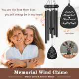 Soopau Sympathy Gifts for Loss of Mom, 30" Metal Memorial Wind Chimes for Loss of Mother, Memorial Gifts for Loss of Mother, Loss of a Mother Sympathy Gifts, Windchimes in Memory of Mom