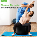 Trideer Yoga Ball Exercise Ball for Working Out, 5 Sizes Gym Ball, Birthing Ball for Pregnancy, Swiss Ball for Physical Therapy, Balance, Stability, Fitness, Office Ball Chair, Quick Pump Included