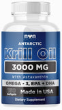 Dr. JOEL'S MOM NUTRIX Antarctic Krill Oil Supplement - 3000 mg Per Serving - 150 Softgels - High Absorption EPA, DHA, Astaxanthin & Phospholipid - No Fishy Aftertaste Like Fish Oil - Made in USA