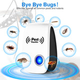 2024 Upgraded Ultrasonic Pest Repeller, Indoor Pest Repellent 12 Packs, Electronic Plug in Pest Control for Bugs,Mosquito,Roach, Ant, Rodent, Mouse, Spider Repellent for House, Warehouse, Garage