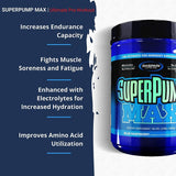 Gaspari Nutrition SuperPump MAX , The Ultimate Pre Workout Powder, Sustained Energy Preworkout, Nitric Oxide Booster, Muscle Growth, Recovery & Replenishes Electrolytes (40 Serving, Pink Lemonade)