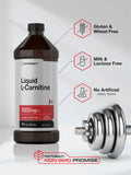 L-Carnitine Liquid 16 oz | 3000 mg | Natural Berry Flavor | Vegetarian Formula | Non-GMO, Gluten Free Supplement | by Horbaach