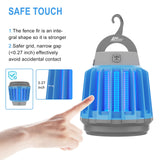 Wisely Bug Zapper Outdoor/Indoor Solar and USB-C Rechargeable Portable Insect Bug Zapper Indoor and Outdoor, Trap, 3-Pack
