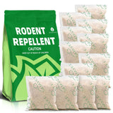 SUAVEC Rodent Repellent, Mouse Repellent Granules, Mice Repellents Indoor, 40% Peppermint Oil to Repel Mice and Rats, RV Rat Deterrent, Outdoor Rodent Repellent Pouches, Keep Mice Away-12 Pouches