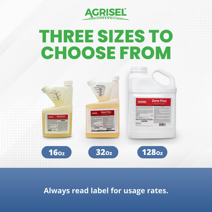 Agrisel Zone Plus Insect & Pest Control, Broad Spectrum, for Indoor & Outdoor, Effective Against 100 Pests, Eco-Friendly, 3-Pack of Disposable is Included with Purchase, 128 Ounce