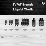 EVMT Brands Liquid Chalk, Mess-Free Gym Chalk for Weightlifting. Sweat-Resistant and Long Lasting Lifting Chalk for Stronger Grip and Better Results. Liquid Chalk for Weightlifting. Package May Vary.