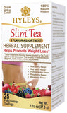 Hyleys Slim Tea 5 Flavor Assortment - Weight Loss Herbal Supplement Cleanse and Detox - 25 Tea Bags (12 Pack)