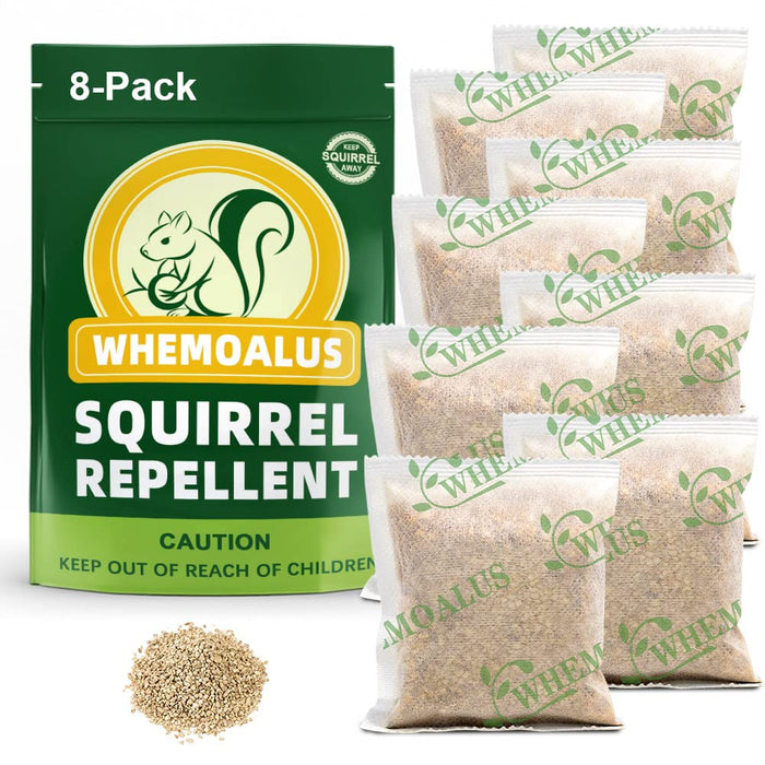 DALIYREPAL Squirrel Repellent Outdoor, Chipmunk Repellent Outdoor, Keep Squirrel Away, Outdoor Squirrels Repellent for Attic, Squirrels Repellent for Garden, Squirrel Deterrent Mint 8 Packs