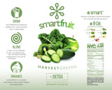 Smartfruit Harvest Greens + Detox, 100% Real Fruit Purée (Smoothie Mix) No Added Sugar, Non-GMO, No Additives, Vegan, Family Size 48 Fl. Oz (2 Pack)