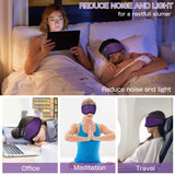 Sleep Mask with Bluetooth Headphones,LC-dolida Sleep Headphones Bluetooth Sleep Mask 3D Sleeping Headphones for Side Sleepers Best Gift and Travel Essential (Classical Purple)