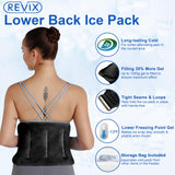 REVIX Large Ice Pack Wrap for Hip, Knee, Shoulder, Back Pain Relief Reusable Gel Cold Pack for Injuries, Swelling, Bruises, Surgery, Inflammation 16x9''