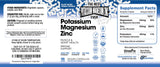 Magnesium Potassium Supplements w/Zinc - 90 Capsules - Magnesium Potassium Zinc for Vascular Health – High Absorption Vegan Potassium Magnesium Supplement for Leg Cramps and Sleep