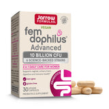 Jarrow Formulas Fem-Dophilus Advanced Probiotics 10 Billion CFU With 6 Science-Backed Strains, Dietary Supplement for Vaginal, Urinary Tract and Digestive Support, 30 Veggie Capsules, 30 Day Supply
