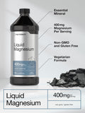 Liquid Magnesium 400 mg | 16 oz | Vegetarian, Non-GMO & Gluten Free Supplement | by Horbaach