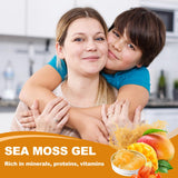 Sea Moss Gel Organic Raw Irish Seamoss Gel Vegan Superfood Immune and Digestive Support Vitamin Mineral, Ashwagandha Mango Flavor 12oz
