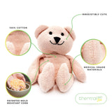 Thermal-Aid Zoo Animals - Bella The Pink Bear - Heatable Therapeutic Stuffed Animals for Kids - Hot & Cold Therapy - Ice Pack & Heating Pack