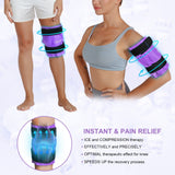 REVIX Knee Ice Pack for Injuries Reusable, Gel Ice Wrap with Cold Compress Therapy for Swelling, Bruises, Injuries, Arthritis, Hands-Free Application