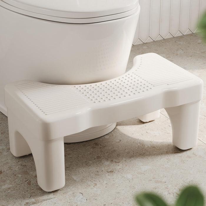 Premium Toilet Stool Squat for Adults, Non-Slip Squatting Poop Stool for Bathroom, Sturdy Pooping Stool, Toilet Step Stool for Kids/Toddlers, 7 Inch Potty Foot Stool, US Patented