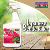 Bonide Japanese Beetle Killer Ready-to-Use Spray, 32 oz Indoor Outdoor Insecticide for Residential Use, Kills by Contact