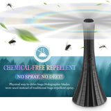 Fly Fans for Tables Rechargeable, Fly Fans for Outdoor Tables, Food Fans to Keep Flies Away, USB Fly Fans Belfans, 1800mah Large Capacity Fly Repellent, 6PCS, Black